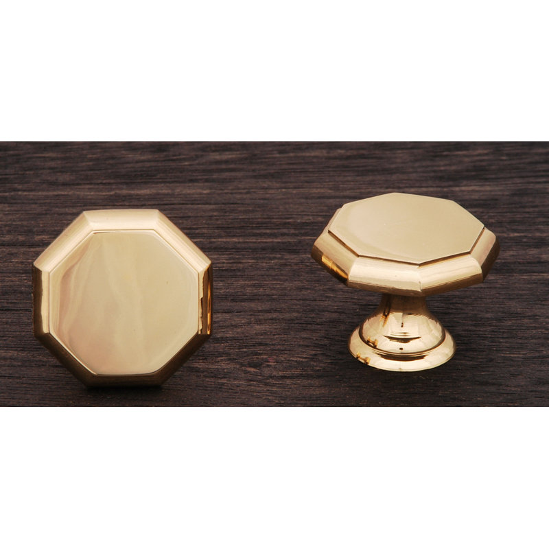 CK Series Geometric Knob, Polished Brass