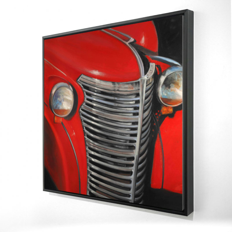 "50's Car Grid Gros plan" sur toile, H 24 po x l 24 po