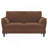 2-Piece Upholstered Crescent Arm Sofa Set
