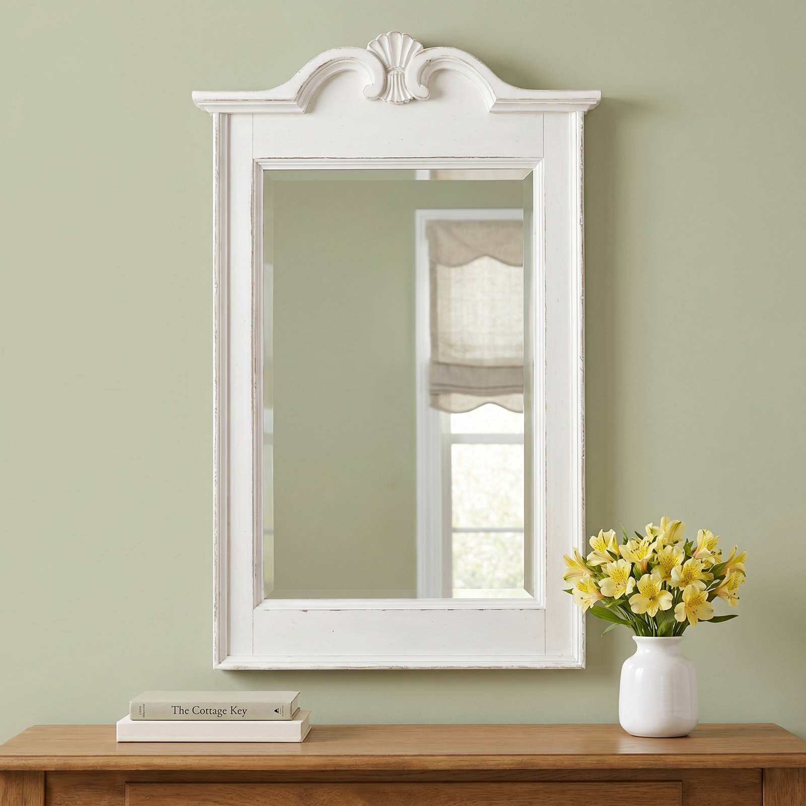 Country Living 30" Mirror, White