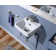 Whitehaus Collection 13" Rectangular Wall Mount Bathroom Sink With Overflow Control Ledge, Single Faucet Drilling And Overflow