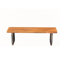 Ensemble repas d'extérieur 3 pièces en bois d'acacia avec pieds en rotin tissés à la main pour une utilisation durable et élégante du patio-1631427583