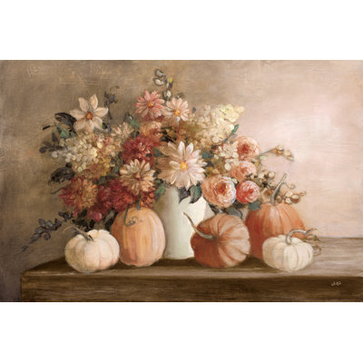«Harvest Bouquet Pomegranate on Canvas» par Julia Purinton, reproduction