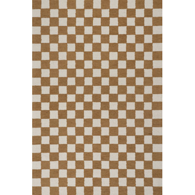 Tapis en laine à carreaux Quinarae