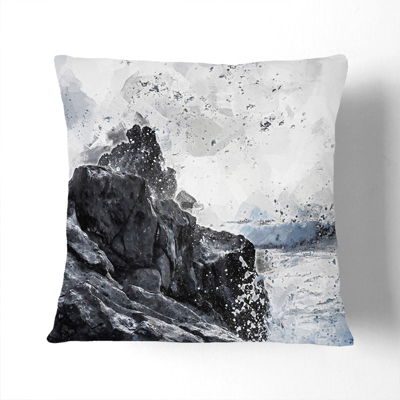Square Cushion, 55cm H x 55cm W x 20cm D, Stone