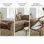 Jumbo Cord Upholstered Corner Sofa Small Back Cushion with Foot Stool -444416520-468277973