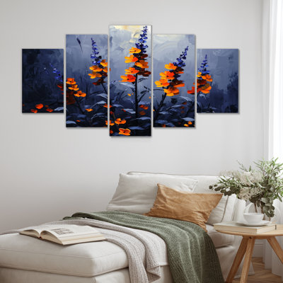 «Night Forest Plants In The Dark I» - Art mural - Ensemble de décorations Wal