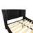 Upholstered Platform Bed Frame With Led Lighting, Bluetooth Connection To Play Music Control