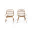 Ensemble de 2 chaises d'extérieur pour patio