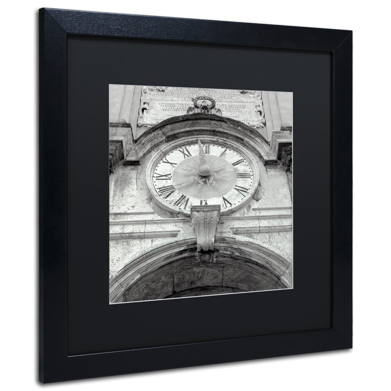 Alan Blaustein «Il Grande Ororlogio I», reproduction de photo encadrée, H 16 po x l 16 po x P 0,5 po, Noir