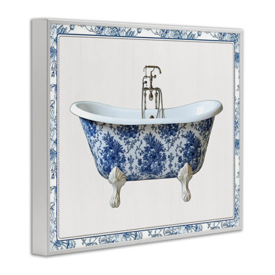 Giclée de baignoire rétro vintage en chinois, signée lettrée et doublée