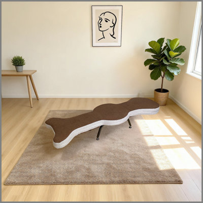 Fauteuil paresseux pliable multifonctionnel, fabriqué en tissu de velours en peluche, polyvalent, adapté à une utilisation intérieure et extérieure, facile à transporter et à déplacer, siège confortable qui s'adapte à l'ergonomie