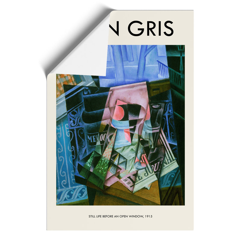 An Open Window Print by Juan Gris - Frameless Print, 59cm H x 42cm W x 0.1cm D