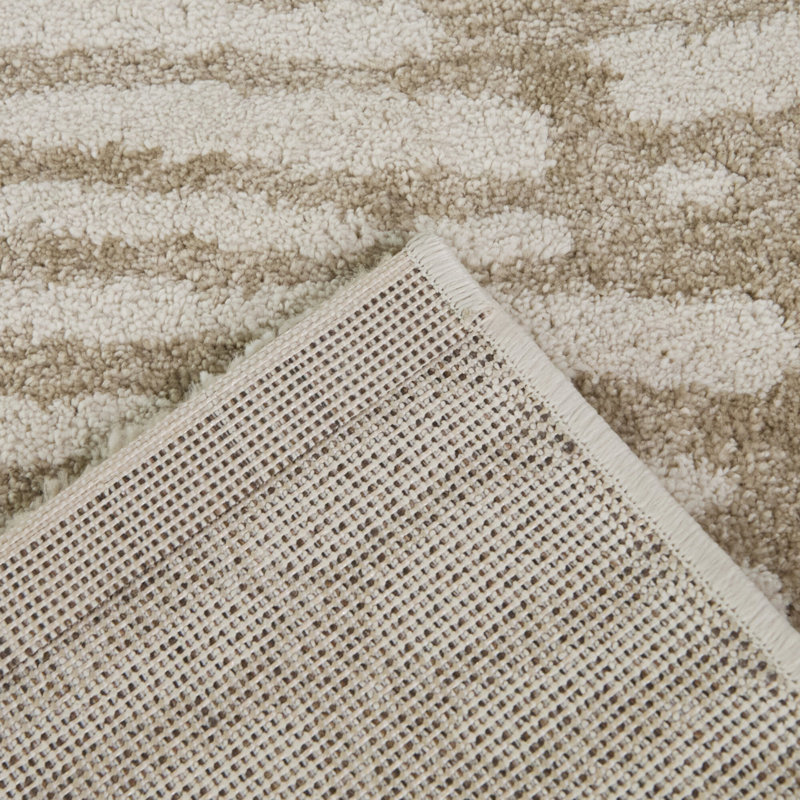 Conesville Tan Modern Abstract Area Rug, Rectangle 7'10.5" x 10'0.1"