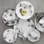 Black Orchid Handmade Porcelain Dinner Plate