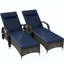 Fauteuils roulants d'extérieur, 2 chaises longues inclinables avec coussin-1616587628-1616587627-1616587625