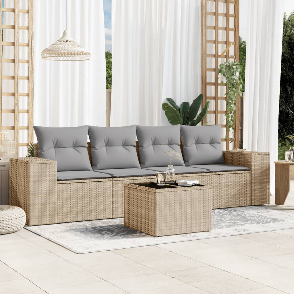 83 cm breites Outdoor-Sitzgruppen-Set Rao mit Kissen