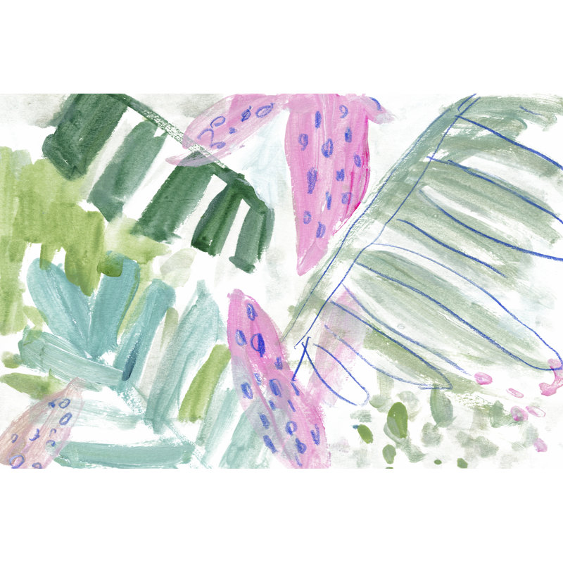 «Falanda Tropical Abstraction I on Canvas» par Melissa Wang, reproduction, H 24 po x l 36 po