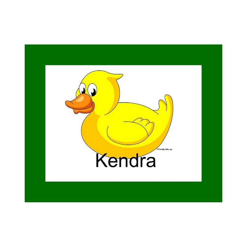 Personalized Duck Cartoon Caricature with a Mat, Ready to Frame, Yes