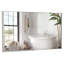 Miroir mural 60 po x 36 po surdimensionné avec cadre argenté-651606653-651606626