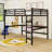 Metal Queen Loft Bed With Desk, Charging Station And LED Lights-1102899894