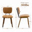 Ensemble de 2 chaises de salle à manger de style moderne Mid-Century de 18,9 po avec coussin de siège rembourré et dossier incurvé-1979328235-1961276874