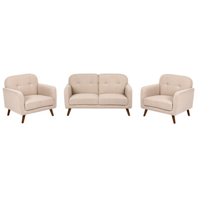Asefa 3 Piece Boucle Standard Living Room Set