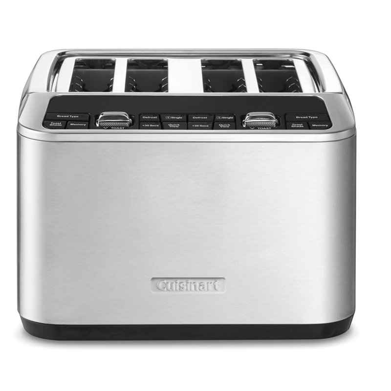 Stainless Steel Digital 4-Slice Wide Slot Toaster