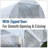20x10x7ft Walk-in Tunnel Greenhouse Garden Warm House White-37497618
