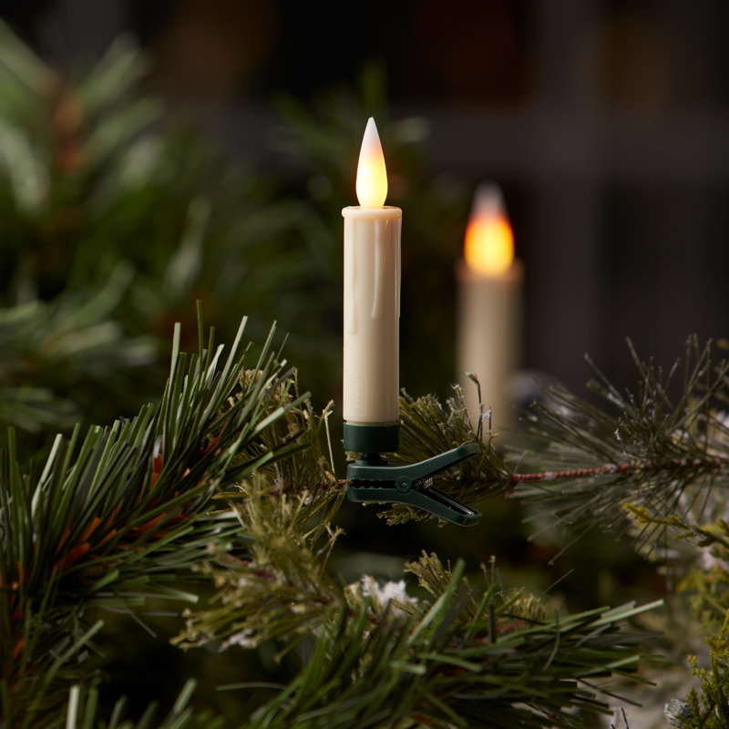 10 Piece Unscented Flameless Candle Set