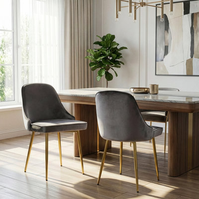 Chaise de salle à manger rembourrée Skiatook