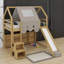 Lit mezzanine simple avec tente-745555564