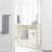 Console Table With 4 Drawers And Lower Shelf, Distressed Cream Finish And Antique Bronze Pulls For Entryway And Living Room