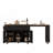 K&K 85.5" Kitchen Island with Extendable Dining Table, Kitchen Storage Table with 3 Side Open Shelves, Rolling Kitchen Island with Power Outlet, 3 Drawers, 2 Doors, for Kitchen, Dining Room, Black-1288780640