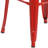 Margherite 30" High Backless Metal Barstool with Square Wood Seat-58202619-58202617