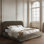 Lit plateforme tapissier Reggie
