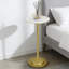 Table d'appoint moderne à piédestal avec plateau sculpté et base lestée, table d'appoint décorative pour le salon, la chambre à coucher ou le bureau