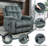 Extended Footrest Chenille Power Lift Chair Lay Flat Recliner with Massage and Heating, 350lbs, Hidden Storage -685169662