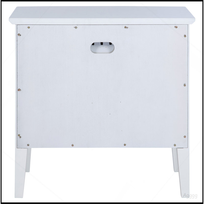 Talia White 1-drawer Nightstand