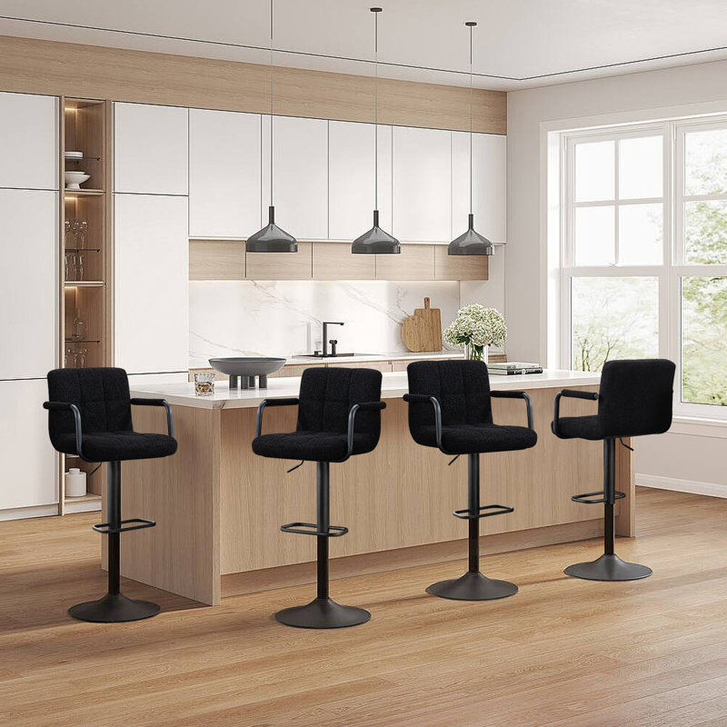 Eldredge Swivel Adjustable Height Stool (Set of 2)