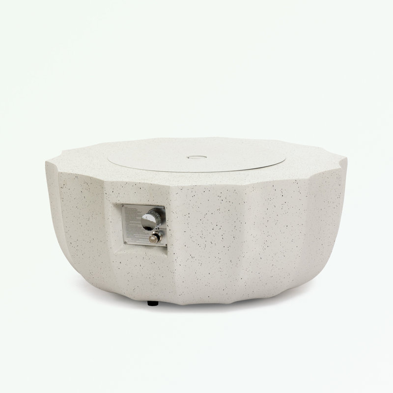 Propane Gas Fire Pit Table with a burner, Beige