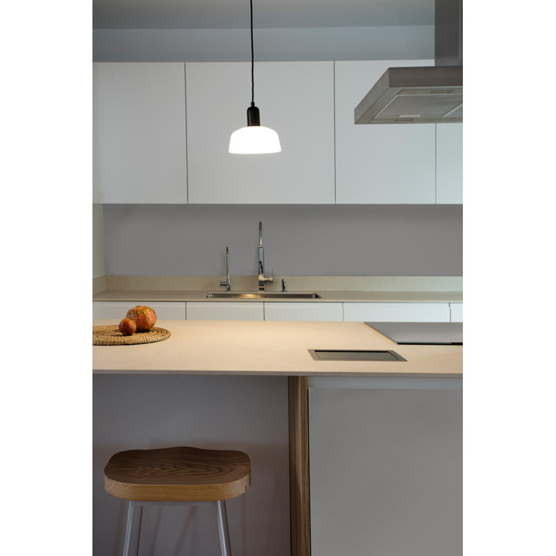 Tatawin Pendant , 4.53" H x 9.84" W x 9.84" D, White