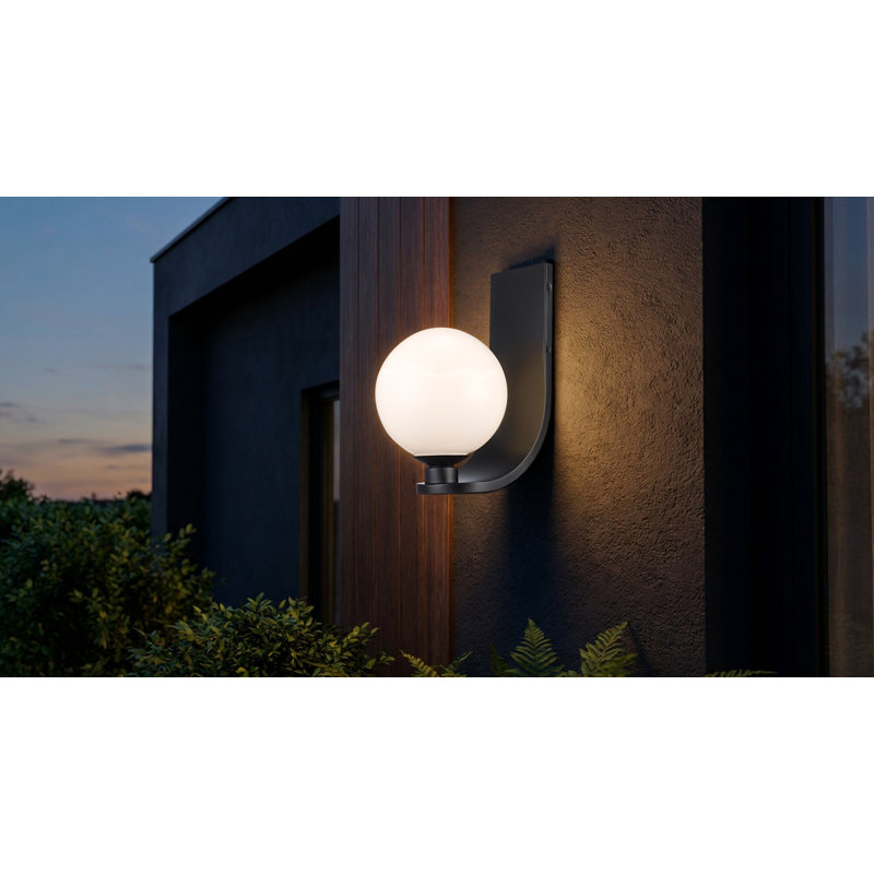 Applique murale en acier Violante, H 12,5 po x l 7 po x P 8 po