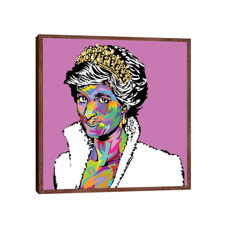 Diana by Technodrome1 - Print on Canvas, 66.04 cm H x 66.04 cm W, Classic Brown Wood Framed