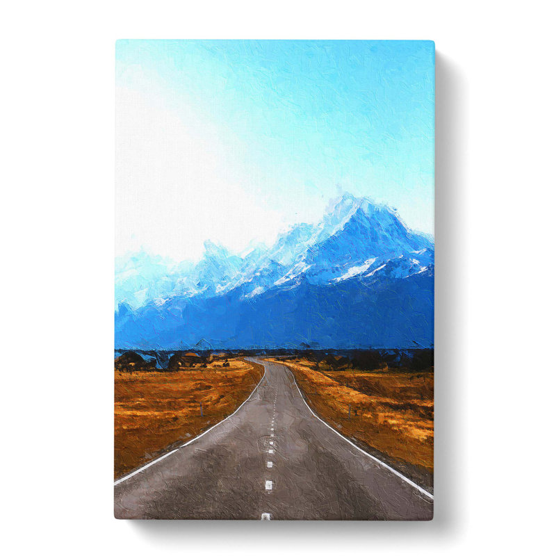Road To Mount Cook In New Zealand - Wrapped Canvas, 50cm H x 35cm W x 3cm D