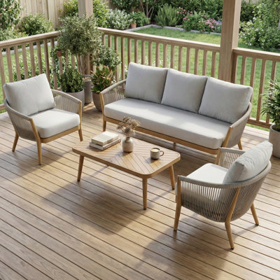Ensemble de conversation d'extérieur 5 pièces avec coussins Sunbrella Turin
