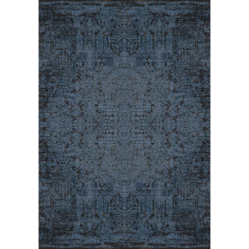 Tapis de couloir bleu marine luxueux, 31,5 po x 118,1 po | 100% viscose / acrylique, hauteur des poils de 5 mm, 2 200 g / m² | Tissé à la machine, 1 200 000 points de fil | Entretien facile avec aspirateur et détachant | Rehaussez votre espace