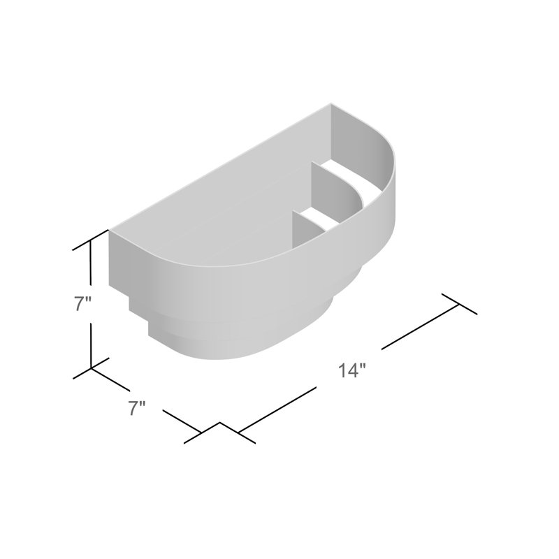 Catt Steel Flush Mounted Sconce, White
