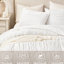 Édredon pour très grand lit 3 pièces, style champêtre, attaches, microfibre brossée prélavée, sensation douce, rembourrage léger, utilisation à longueur d'année-120479474-120479476