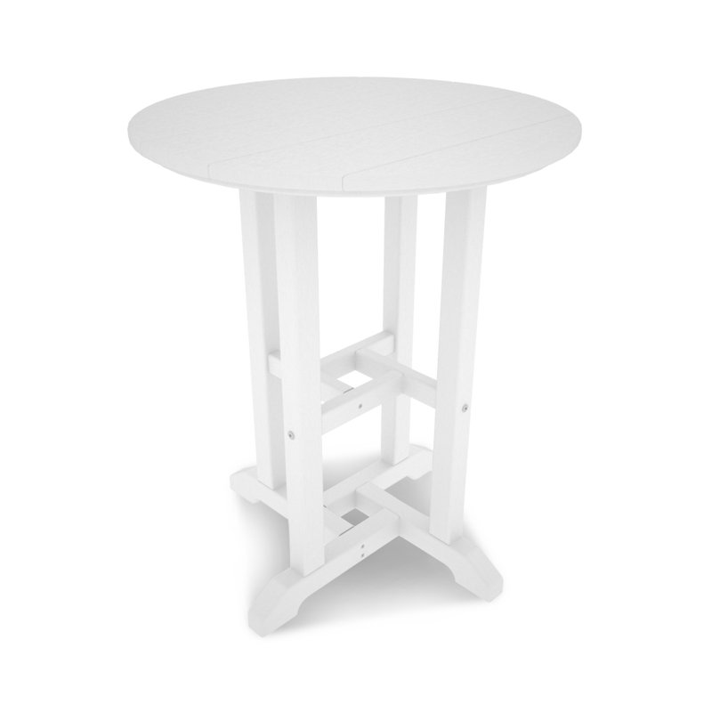 Table bistro POLYWOOD, Blanc